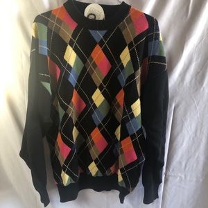 English Sports Shop Bermuda Argyle Sweater XL